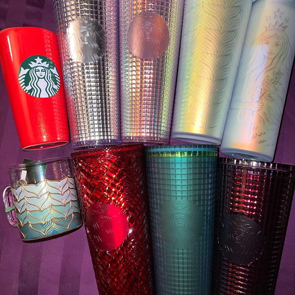 9pc STARBUCKS Tumblers & Cups